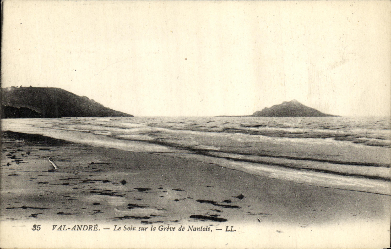 Grève de Nantois — Le Soir sur la Grève de Nantois — LL. — VAL-ANDRÉ — n°35