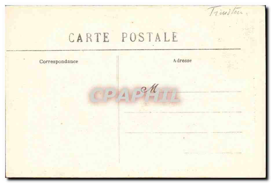 CPA Landerneau La Place du Marche en 1860 — Rückseite