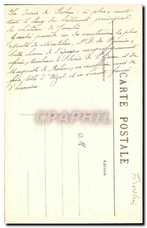CPA Landerneau La Plerre de L Ancien Mouiln du Pont — Rückseite