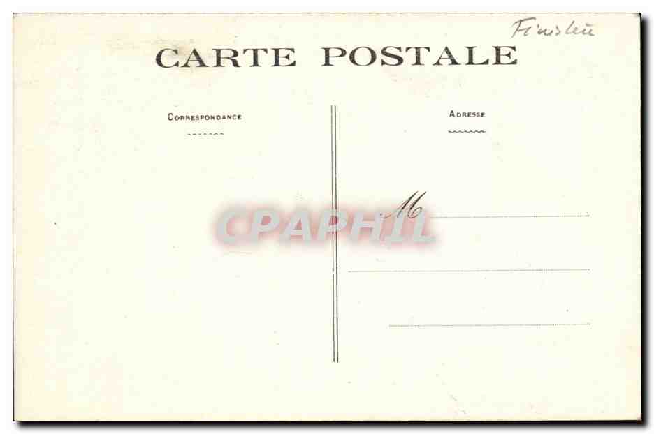 CPA Landerneau Eglise Sainte Thomas Frise representant la gourmandise et la luxure Cochon — Rückseite