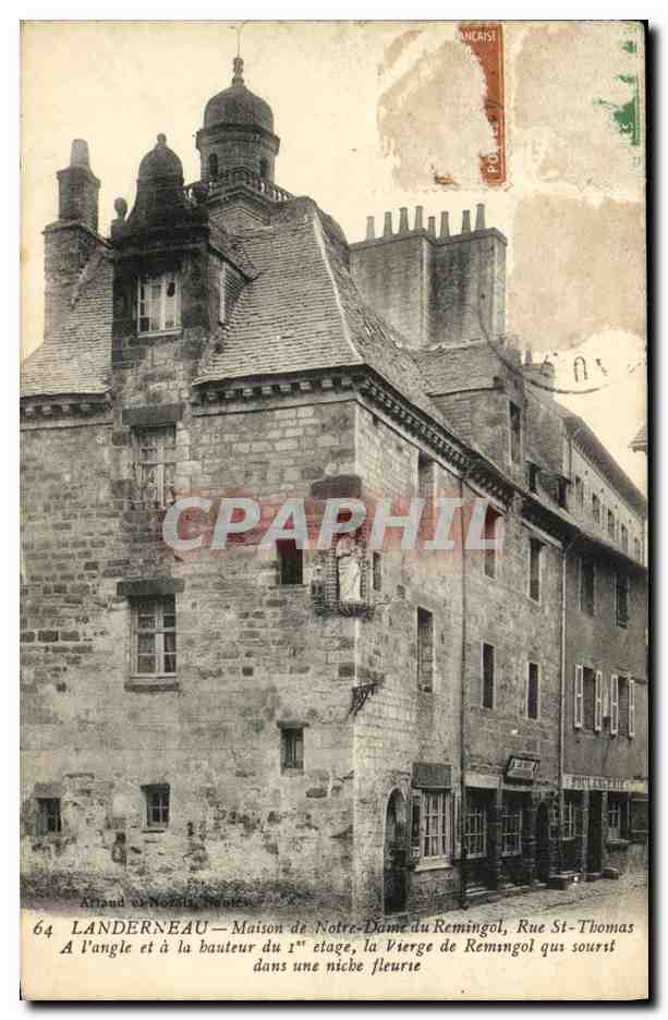 CPA Landerneau Maison de Notre Dame du Remingol