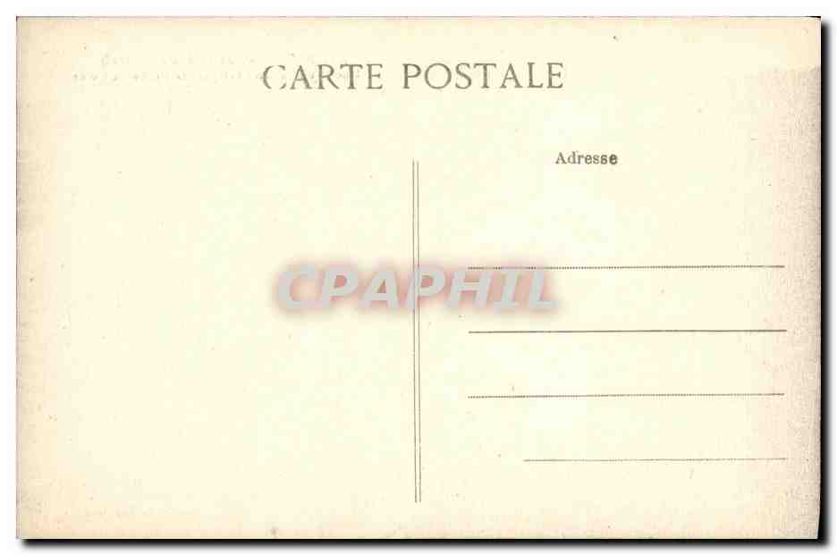 CPA Penmarch Saint Guenole Une lama de fond balayant la roche du moine — Rückseite