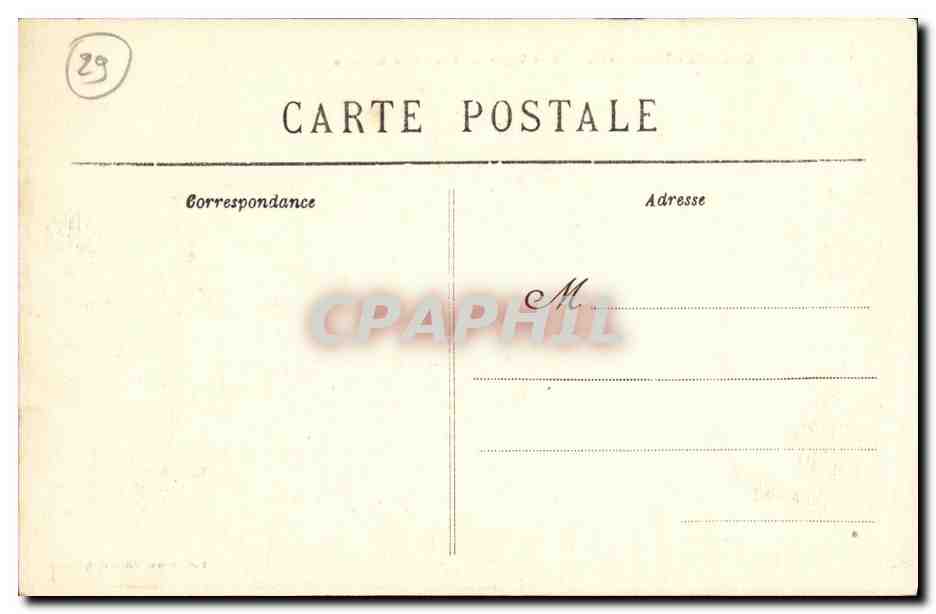CPA Penmarch Saint Guenole Une Vague au Brisant de la Barre — Rückseite