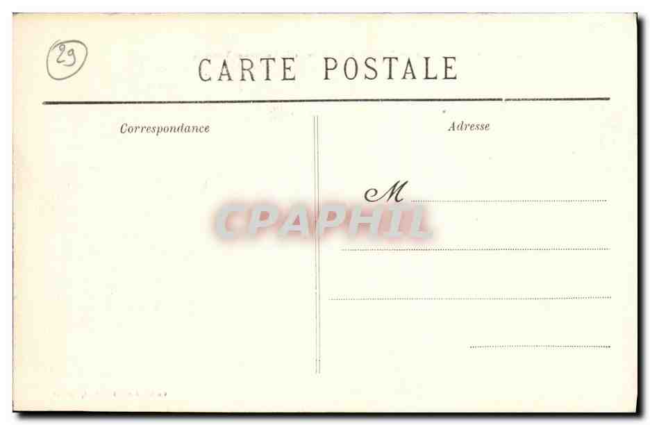 CPA Penmarch Saint Guenele Tempete la Pointe de la Roche des victimes — Rückseite