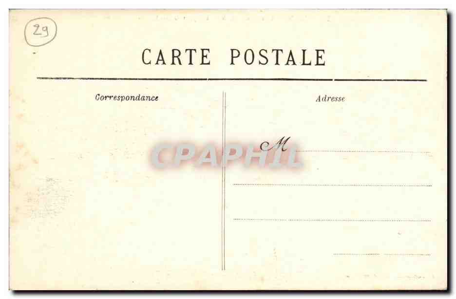 CPA Saint Guenole Permarch Une Lame de found balayant la roche des Victimes — Rückseite