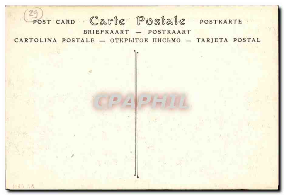 CPA Penmarc h Sanit Guenole Rocher ou jurenl enlevees cinq personnes le 8 octobre 1870  — Rückseite