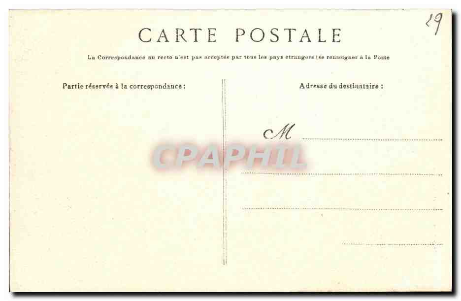 CPA Pointe de Penmarch La Torche en Furie — Rückseite
