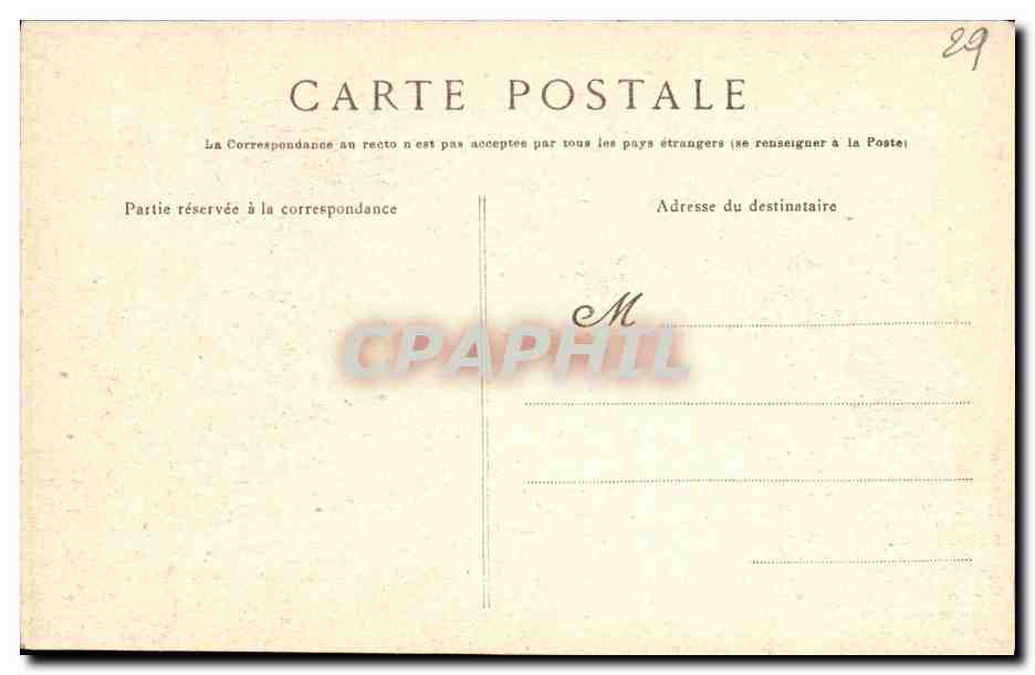 CPA Penmarch Les Rochers de Toul en Ifern Trou de l enfer — Rückseite