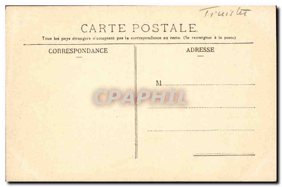 CPA Croix et Calvaires de Bretagne Corix ornee pres la Chapelle Notre Dame a Chateaulin — Rückseite