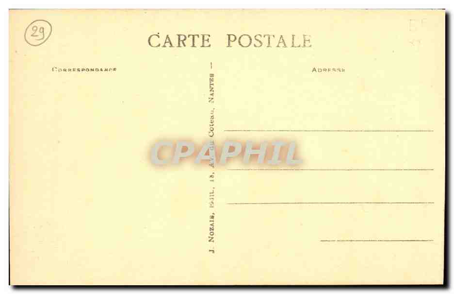CPA Camaret La Ponte de Pen Hir Vue des Landes de la Tavelle — Rückseite
