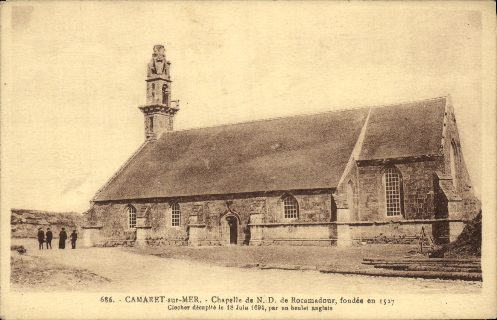 CPA Camaret sur Mer Chapelle de ND de Rocamadonr