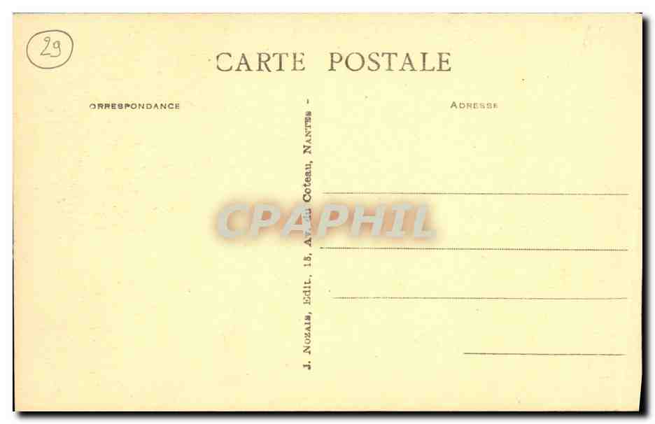 CPA Camaret La Pointe du Toulinguet — Rückseite