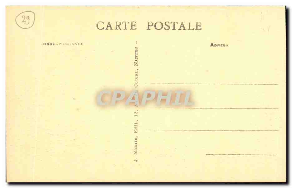 CPA Camaret La Vieille Eglise de Roz Madou — Rückseite