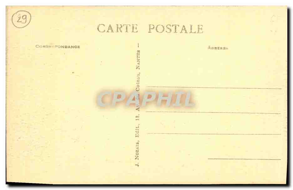CPA Camaret Le Chateau Qui defendait autrefois l entree du port  — Rückseite