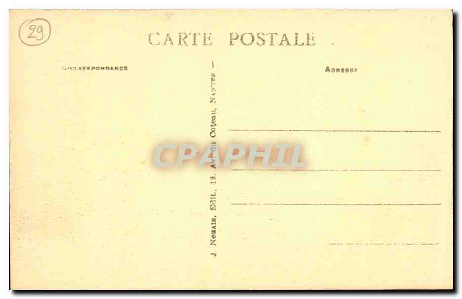 CPA Camaret Un Coin Port du Clair de Lune Bateau — Verso