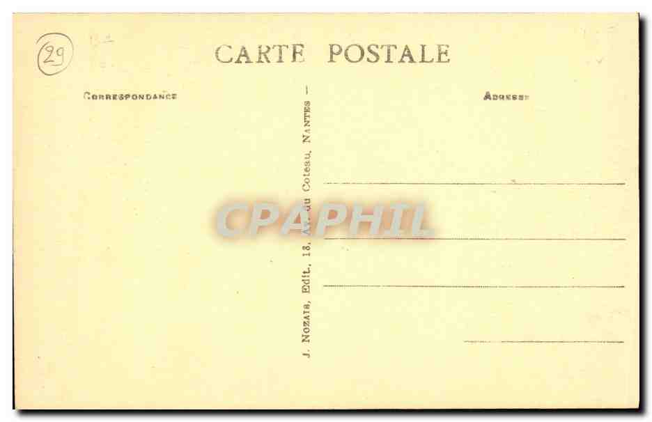 CPA Camaret Thonnier au Port Bateau — Rückseite