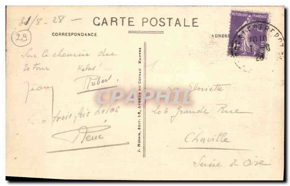 CPA Camaret Un coin du Port de Guerre Bateaux — Rückseite