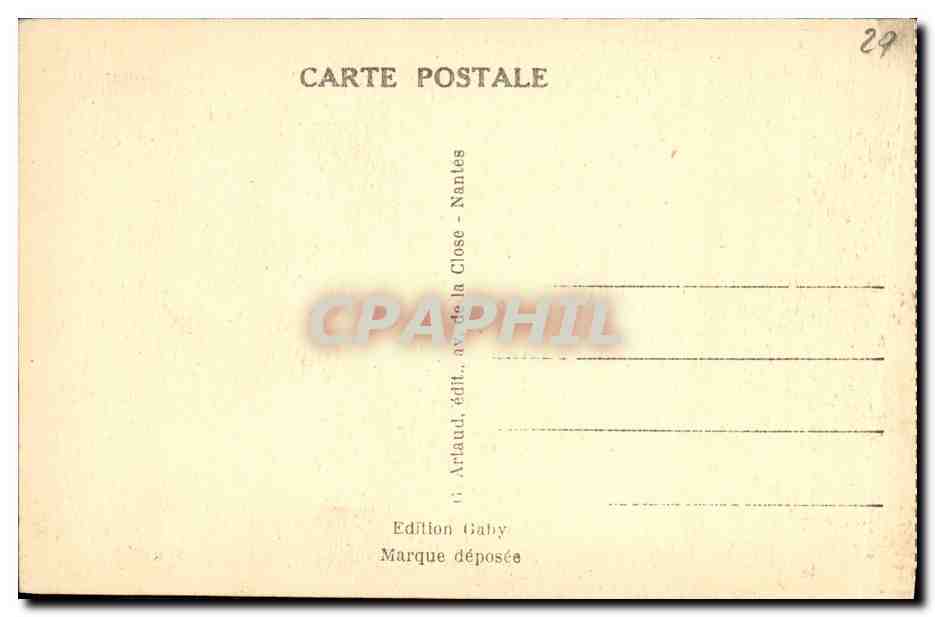 CPA Locronan Vieux Bragou Braz et le Puits Folklore — Rückseite