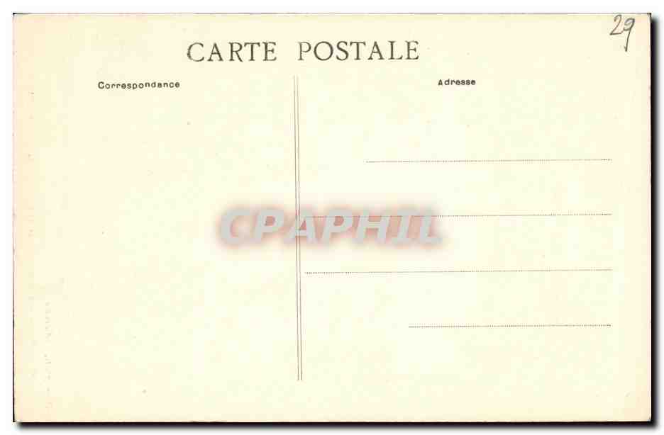 CPA Locronan Les Medaillons de la Chaire a Precher — Rückseite