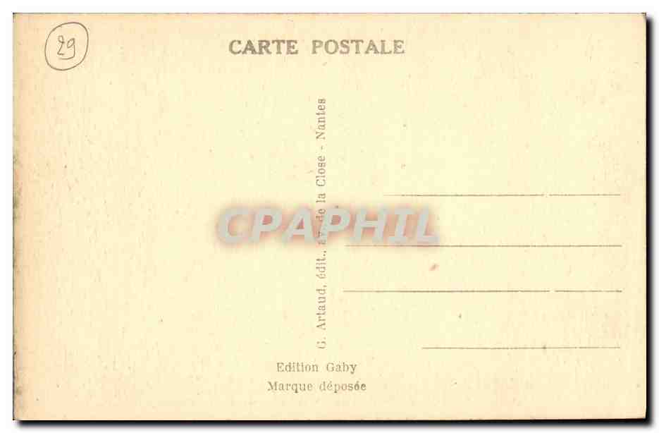 CPA Locronan Interieur de L Eglise Autel du Rosaire avec retable du 17eme — Rückseite