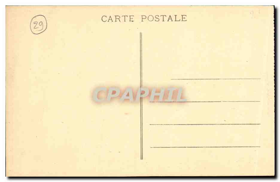 CPA Locronan Abside de L Eglise La Croix du Cimetiere — Rückseite