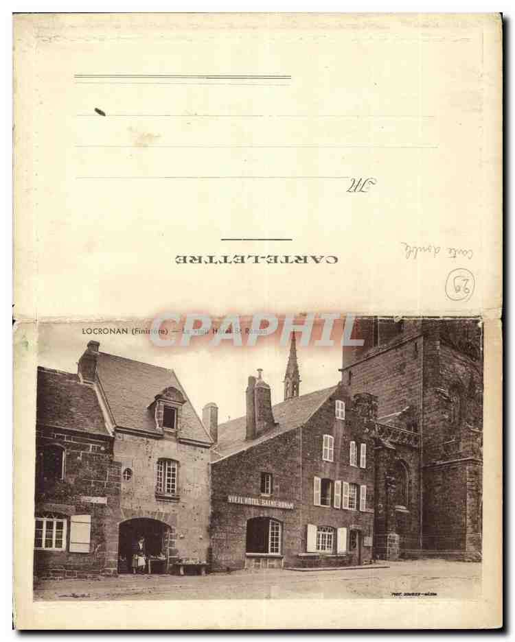 CPA Locronan Le vieil hotel St Renan 