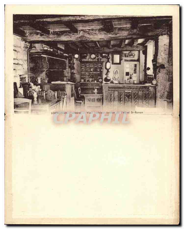 CPA Locronan Le vieil hotel St Renan  — Rückseite