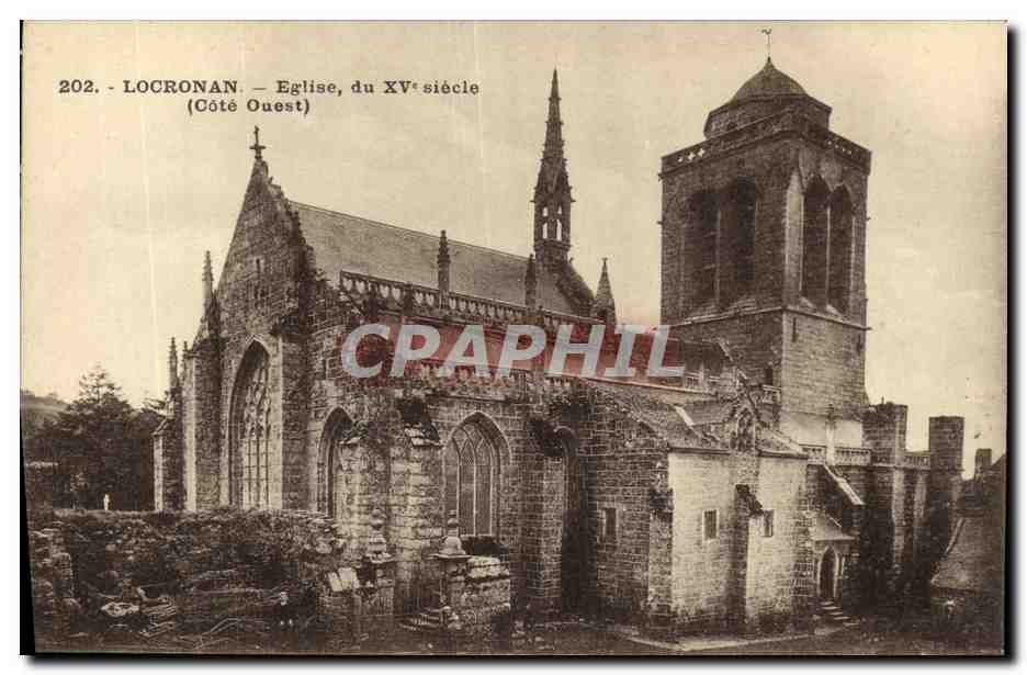 CPA Locronan Eglise