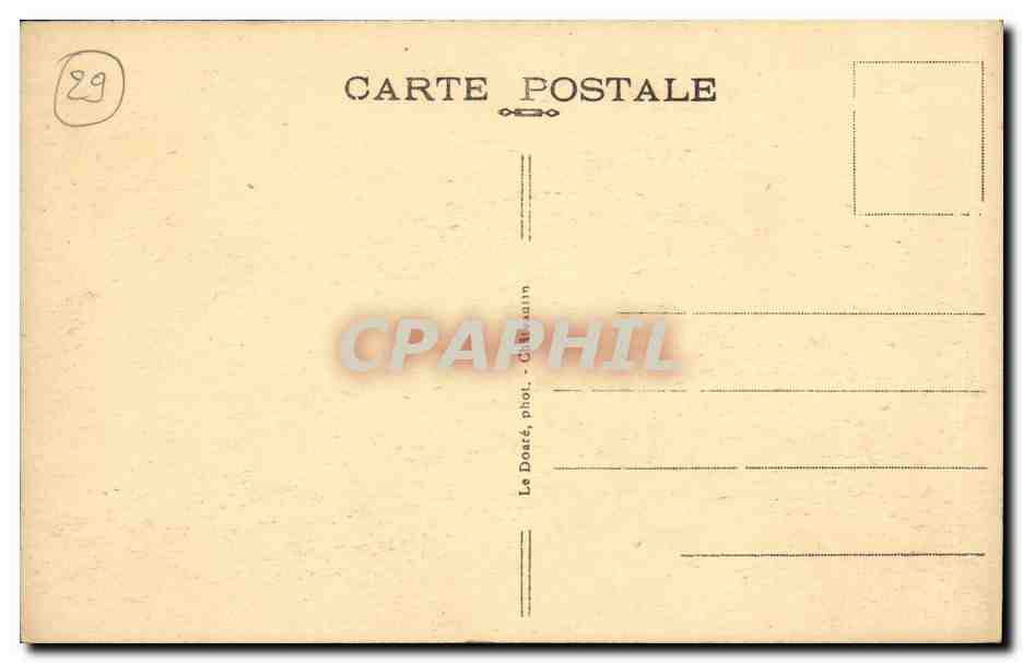 CPA Locronan Pardon de la Tromenie Le sermon sur la montagne Folklore Costume — Rückseite
