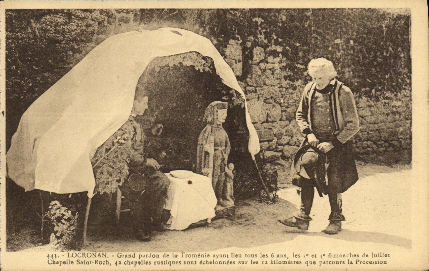 CPA Locronan de la Pardon de la Tromenie Folklore Costume