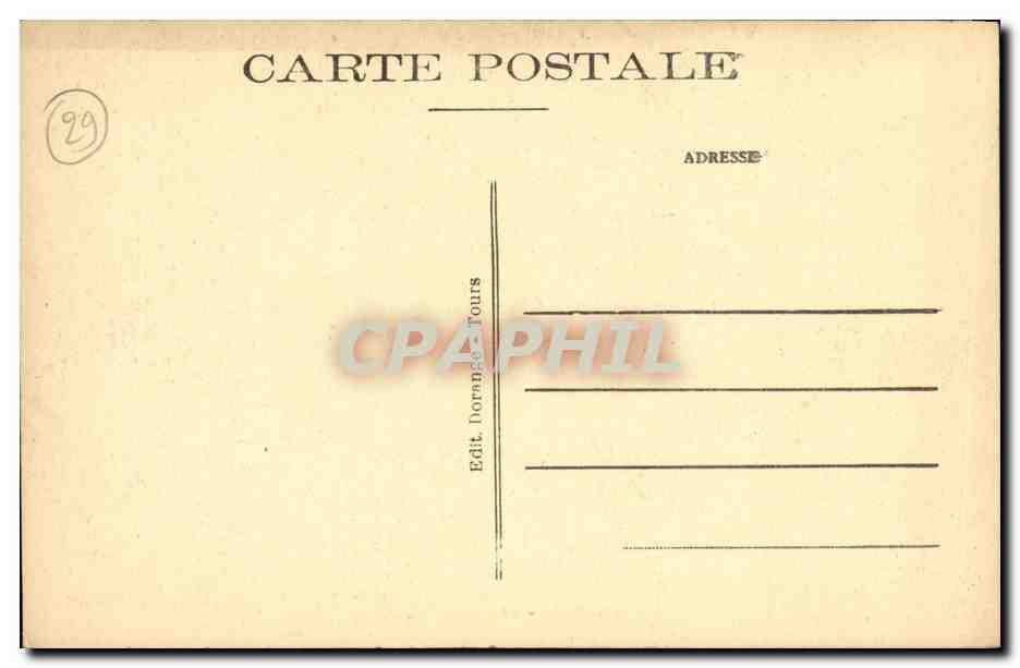 CPA Locronan Pardon de la Grande Tromenie ecce Homo Folklore Costume — Rückseite