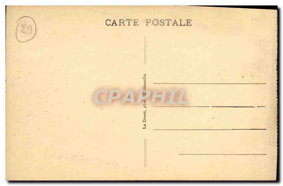 CPA Locronan Pardon Breton Jour de la Grande Tromenie Folklore Costume — Rückseite