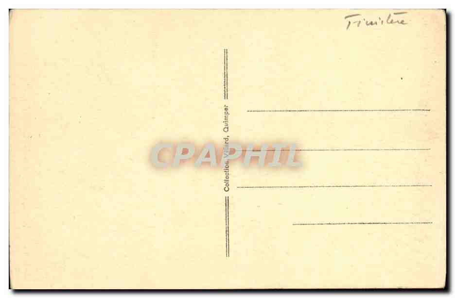 CPA Quimper L Eveche vu de la Cour — Rückseite