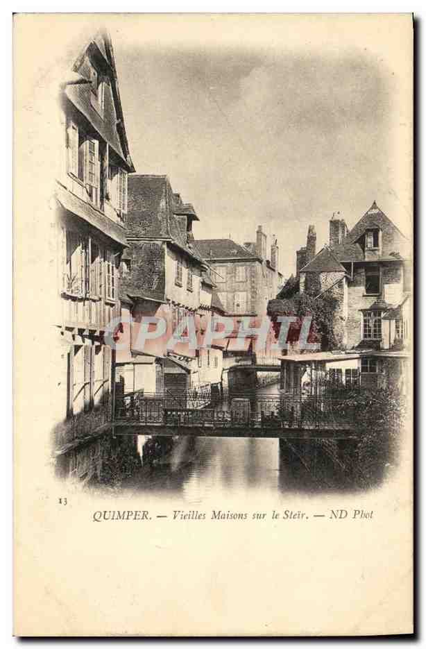 CPA Quimper Vieilles Maisons sur le Steir