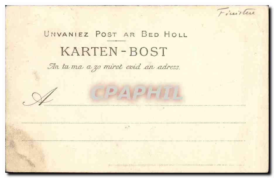 CPA Roscoff Pointe du Cap Le Sanatorium et Roch Kroum — Rückseite