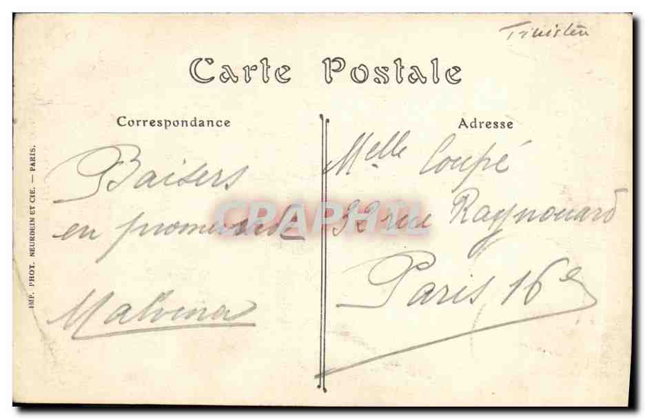 CPA Roscoff Eglise Norte Dame de Croaz Batz — Rückseite