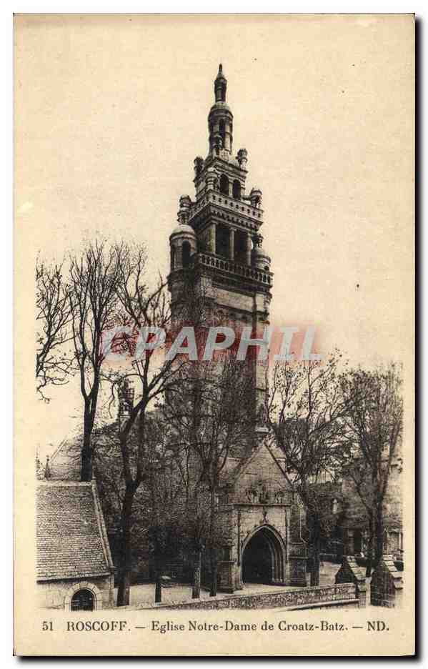 CPA Roscoff Eglise Notre Dame de Croatz Batz