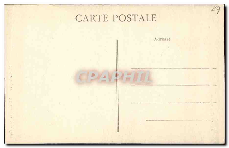 CPA Quimper L Eveche vu de la Cour — Rückseite