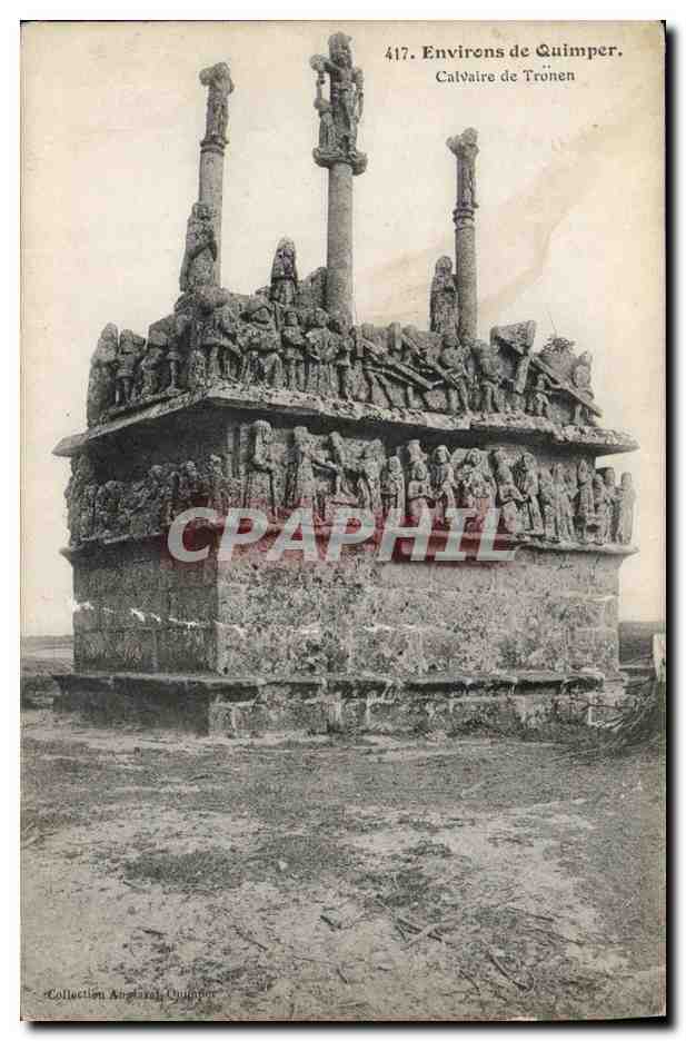 CPA Quimper Environs de Calvaire de Tronen