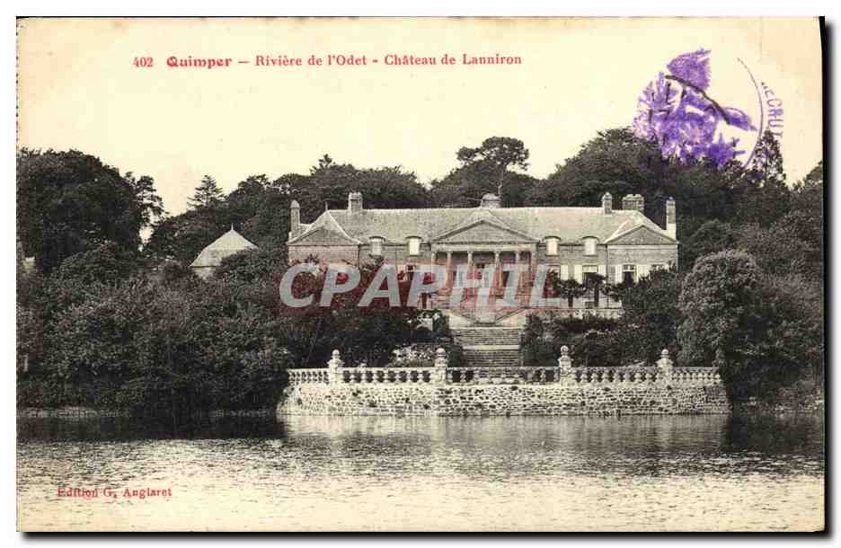 CPA Quimper Riviere de L Odet Chateau de Lanniron