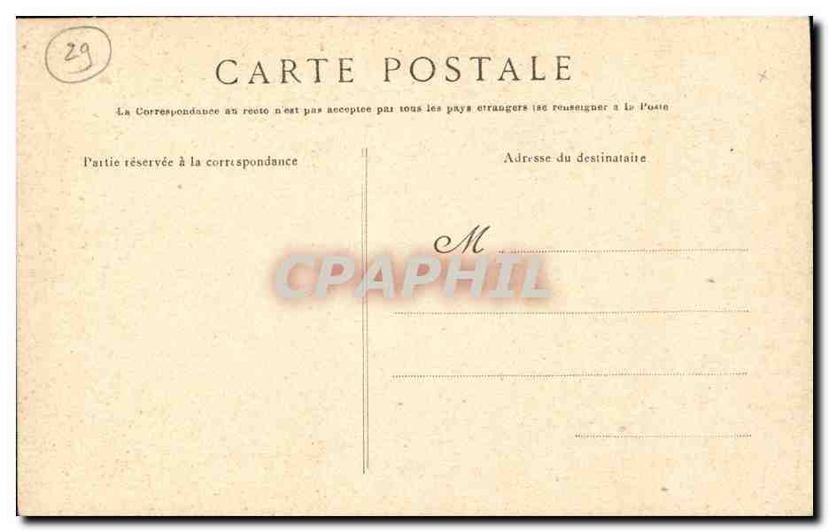 CPA Quimper Les fleches de la Cathedrale — Rückseite
