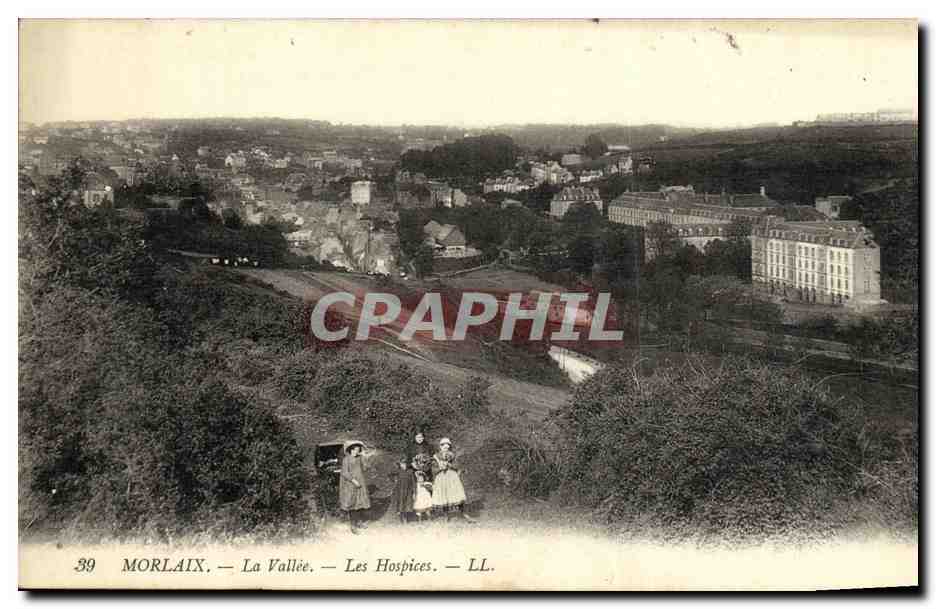 CPA Morlaix La Vallee Les Hospices Enfants