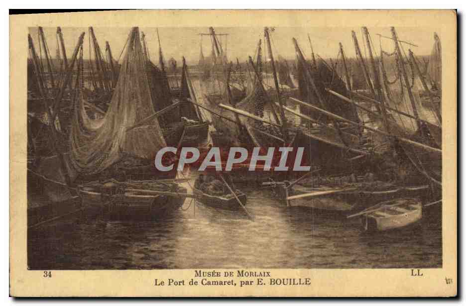 CPA Morlaix Le Port de Camaret par Bouille Bateaux 