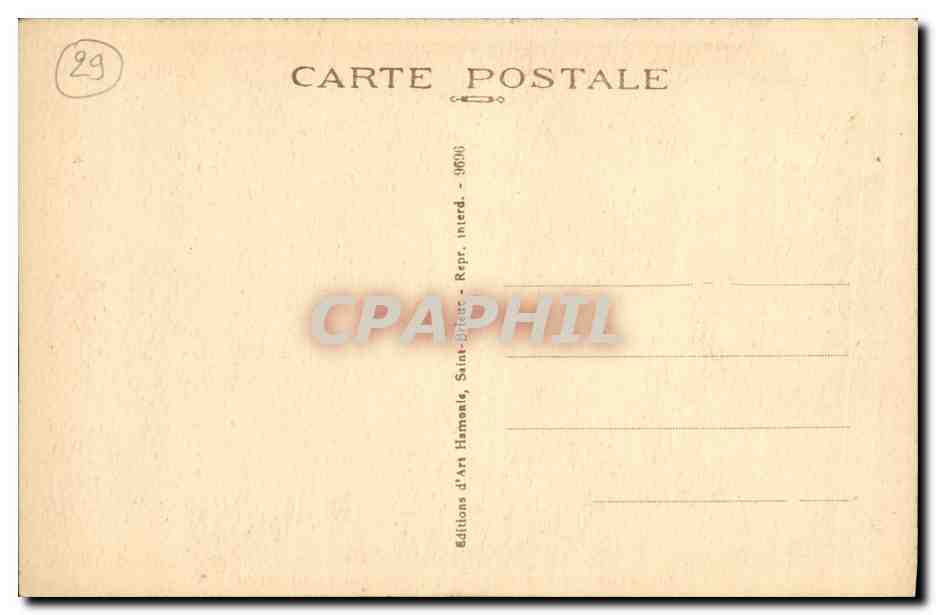 CPA Plougastel Daoulas Bretagne Vieux Menage Folklore  — Rückseite
