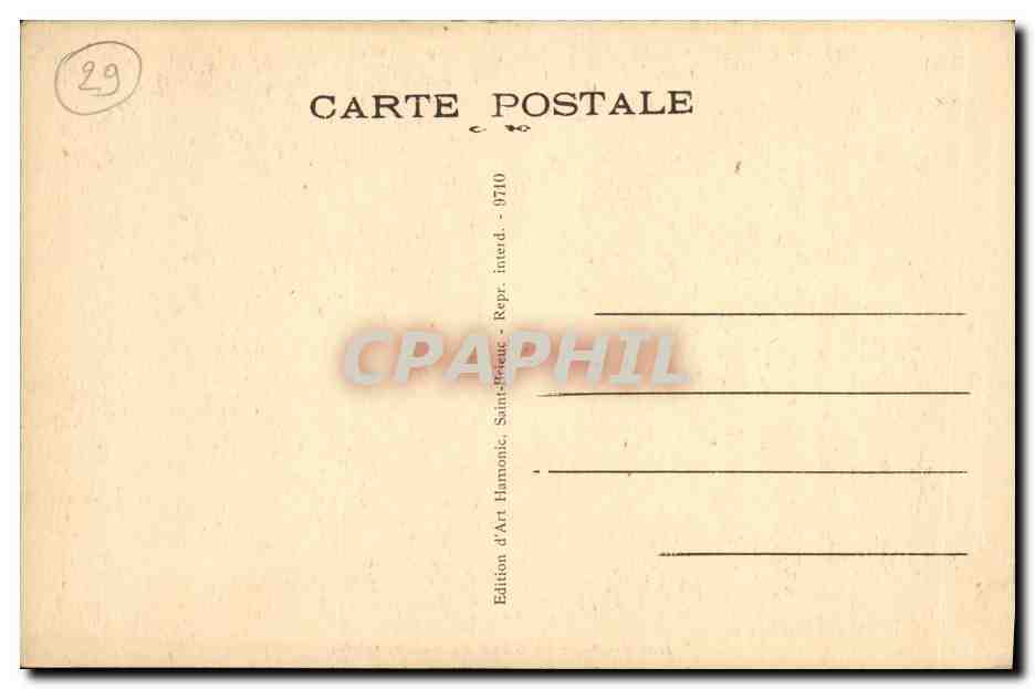 CPA Plougastel Daoulas Bretagne Femmes Folklore — Rückseite