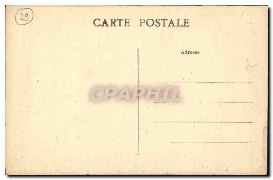 CPA Plougastel Daoulas Bretagne Jeune fille Folklore — Rückseite