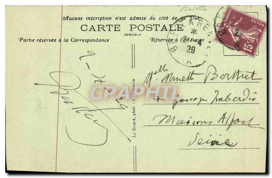 CPA Plougastel Daoulas Calvaire Cote Est — Rückseite