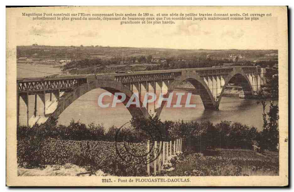CPA Plougastel Daoulas Pont 