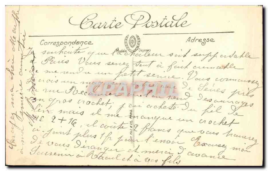 CPA Plougastel Daoulas La Fleche et le Calvaire — Rückseite