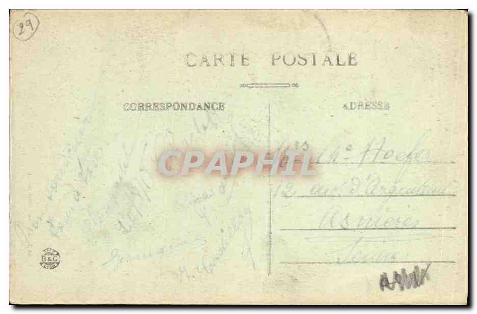 CPA Plougastel Daoulas le Calvaire Cote levant — Rückseite